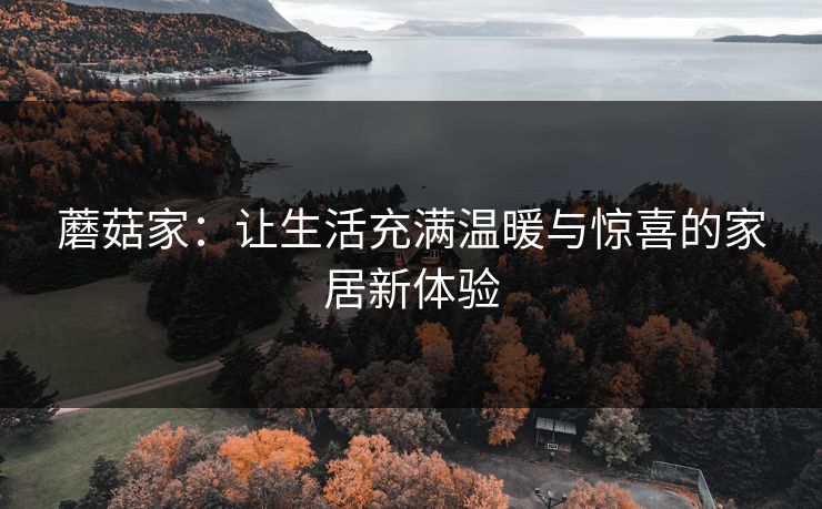 蘑菇家：让生活充满温暖与惊喜的家居新体验
